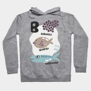 B Barracuda Blobfish Barnacle Hoodie